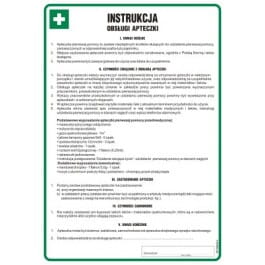 Instrukcja BHP obsługi apteczki
