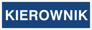Znak KIEROWNIK