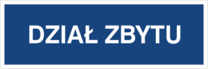Znak DZIAŁ ZBYTU