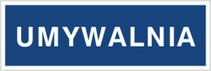 Znak UMYWALNIA