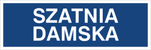 Znak SZATNIA DAMSKA