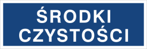 Znak ŚRODKI CZYSTOŚCI