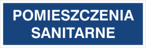 Znak POMIESZCZENIE SANITARNE