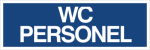 Znak WC PERSONEL