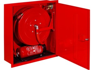 Hydrant DN 25 z wężem 30mb. WNĘKOWY z miejscem na gaśnicę pod hydrantem