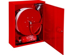 Hydrant DN 33 z wężem 30mb. ZAWIESZANY z miejscem na gaśnicę pod hydrantem 
