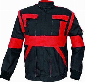 Bluza robocza MAX 2 w 1 czarny-czerwony 60