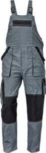 Ogrodniczki MAX SUMMER  szary-czarny r. 58