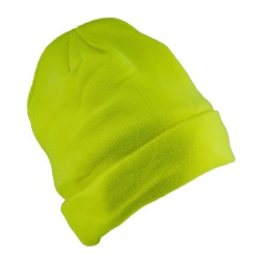 Czapka ocieplana dziana YELLOW
