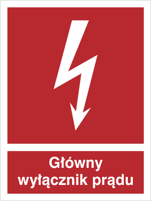 główny wyłącznik prądu