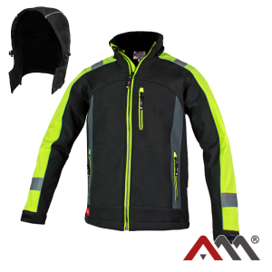 Kurtka softshell CLASSWORK czarno-żółta r. XXL  