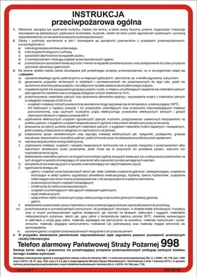 ogólna instrukcja ppoż